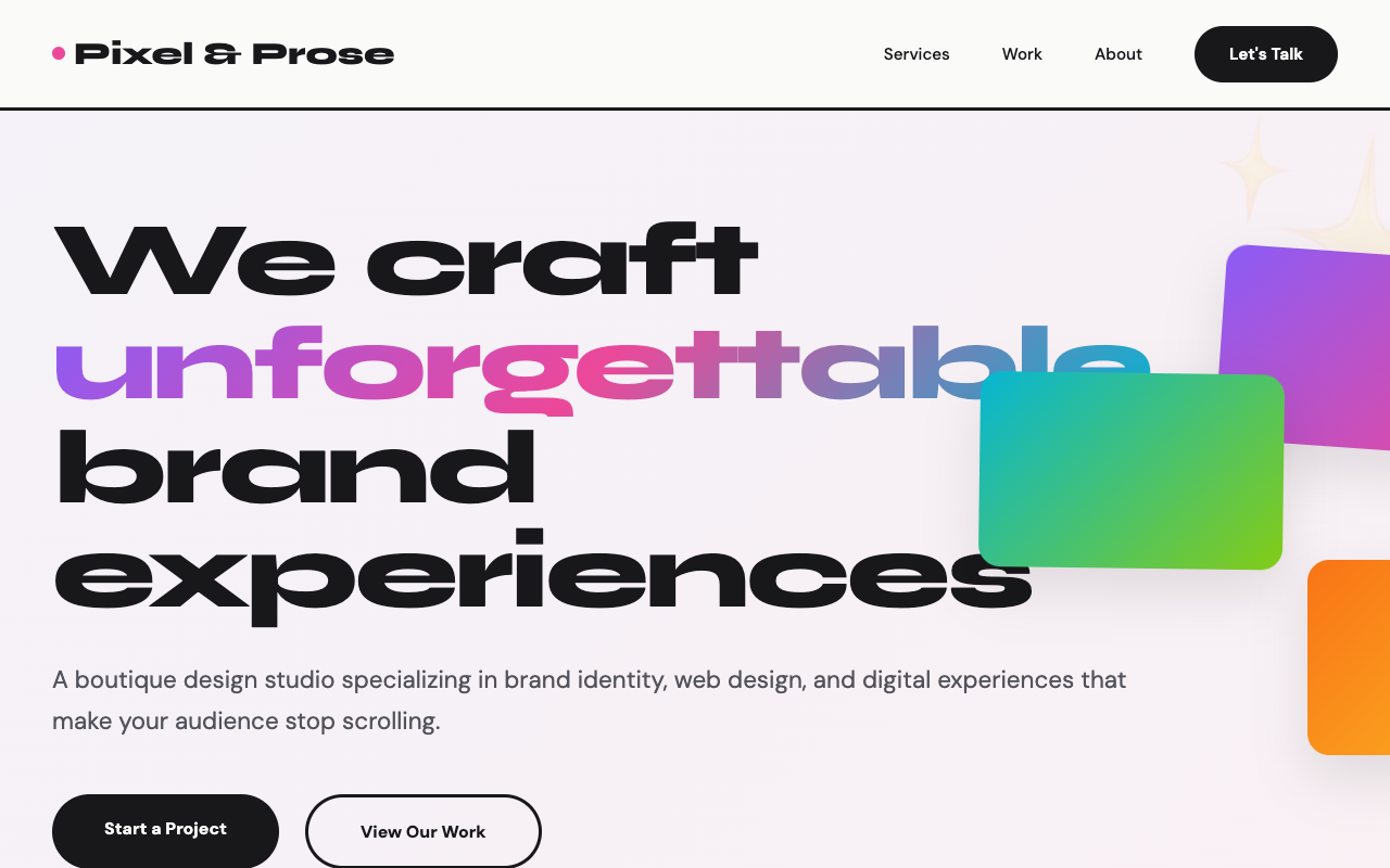 Creative Agency screenshot