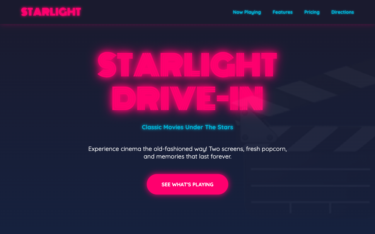 Professional business website example