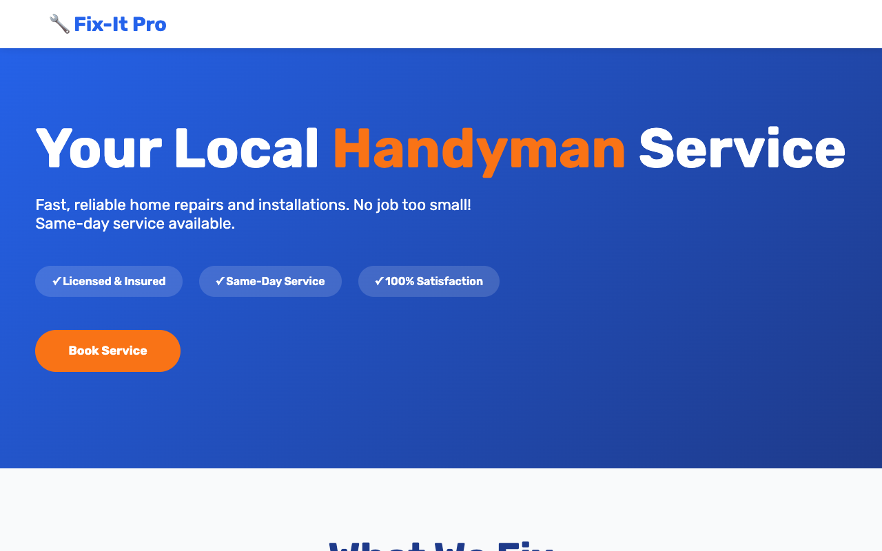 Handyman screenshot