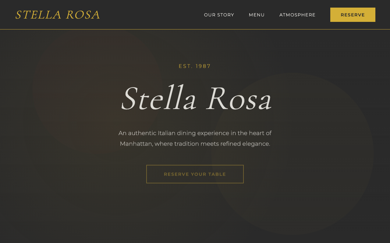 Restaurant Site screenshot